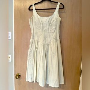 By Deep Los Angeles. Midi Dress, Cream. Size Medium